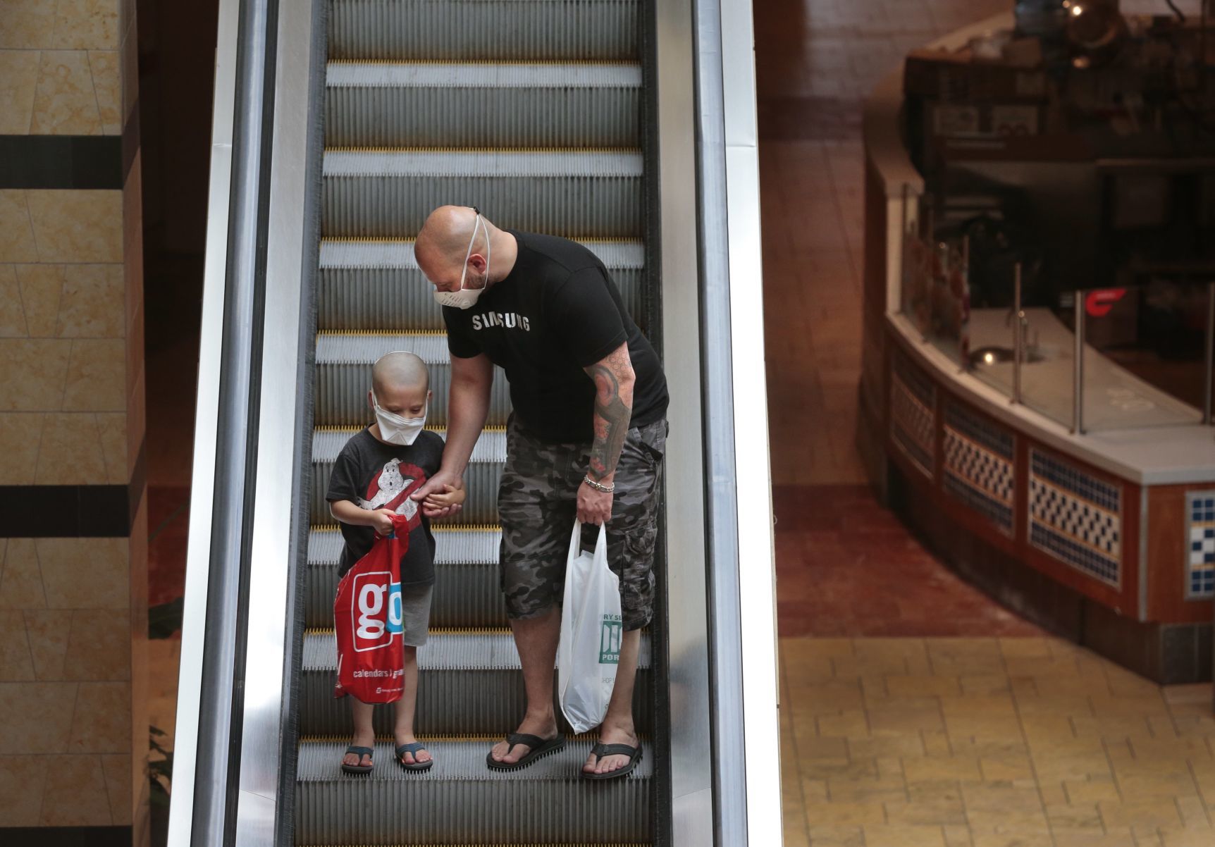 Shoppers return to the malls